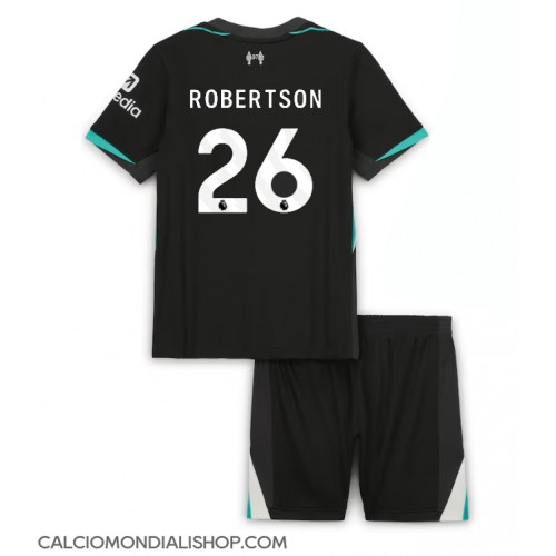 Maglie da calcio Liverpool Andrew Robertson #26 Seconda Maglia Bambino 2024-25 Manica Corta (+ Pantaloni corti)